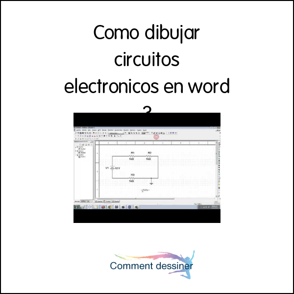 Como dibujar circuitos electronicos en word